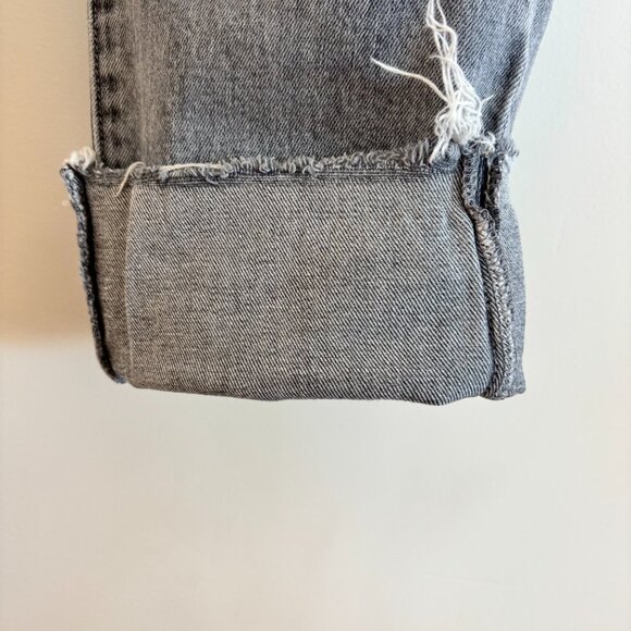 MOTHER Jeans Ankle Fray The Scraper Cuff Grey Wash - Picture 5 of 5